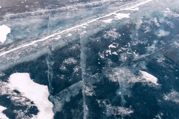 Isen av baikal — Stockfoto