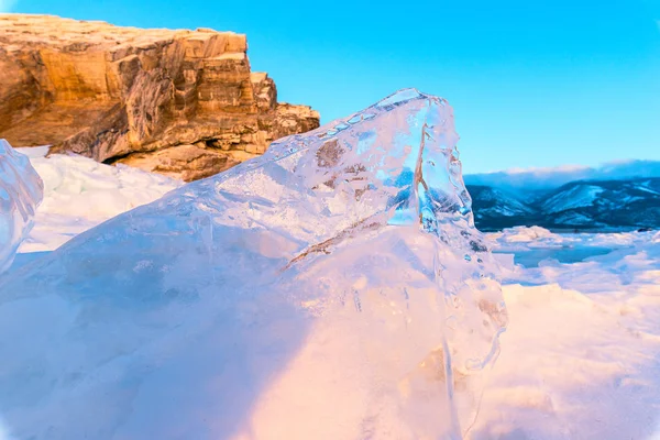 Lód Bajkał — Zdjęcie stockowe