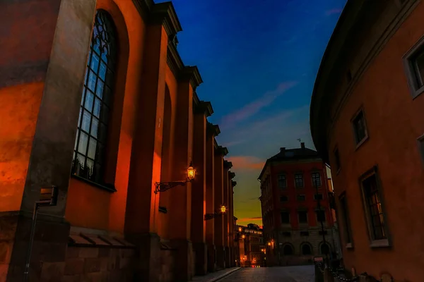 Eski şehir Gamla Stan Stokholm şehir, İsveç — Stok fotoğraf