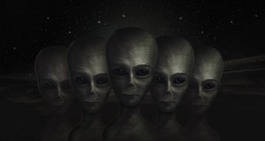 uzaylı, 3d resim, Ufo, Bölge 51