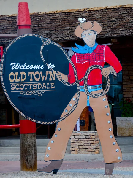 Welcome to Oldtown, Scottsdale — Stock Photo, Image