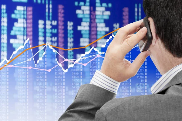 Analyseren van financiële gegevens — Stockfoto