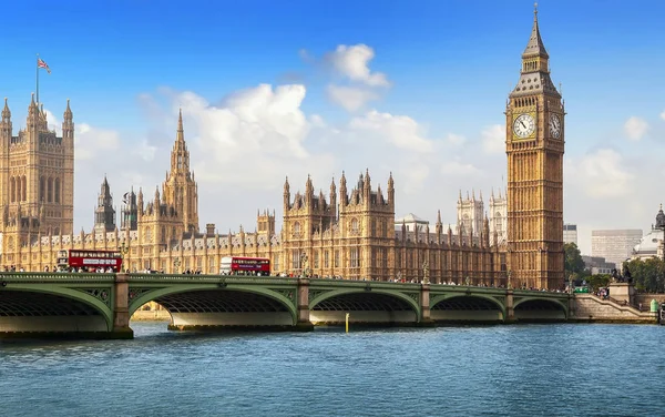 Londres Reino Unido Setembro 2014 Big Ben Casa Parlamento Com — Fotografia de Stock