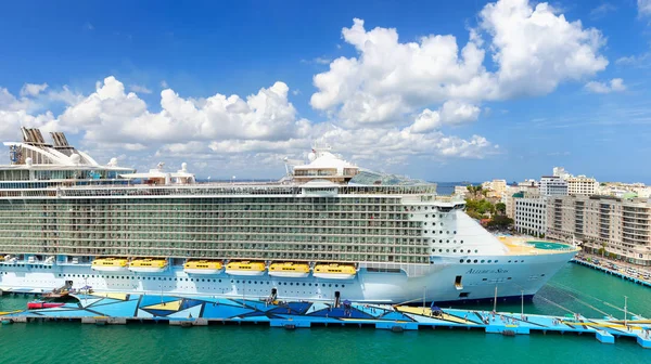 San Juan Porto Rico Marzo 2019 Nave Crociera Royal Caribbean — Foto Stock