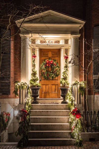 The Christmas Door — Stock Photo, Image