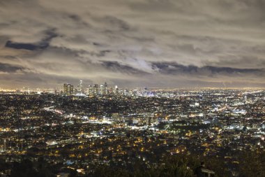 Los Angeles şehir gece görünümü