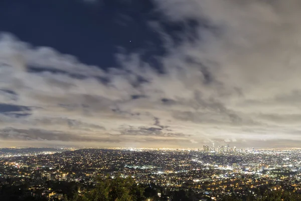 Vista notturna di Los Angeles — Foto Stock