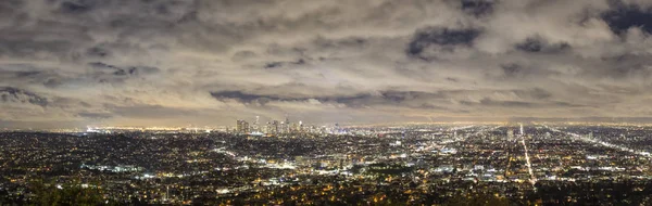 Vista notturna di Los Angeles — Foto Stock