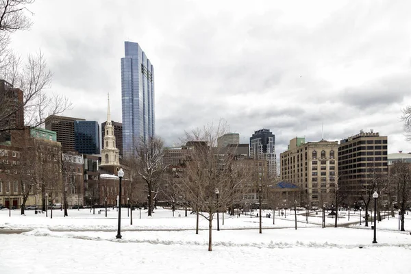 Invierno en Boston Común —  Fotos de Stock