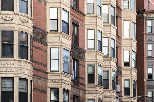 Windows of Boston city