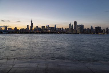 Chicago manzarası gece