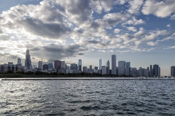 Horizonte Cidade Chicago — Fotografia de Stock