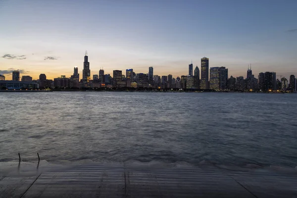 Chicago manzarası gece