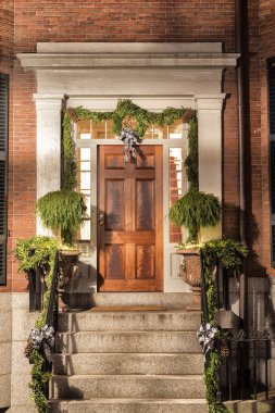 Noel kapı dekorasyonu