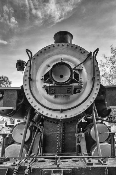 Starý Vlak Pohled Zepředu — Stock fotografie
