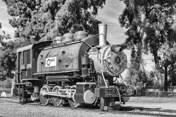 Old Train Black White — стоковое фото