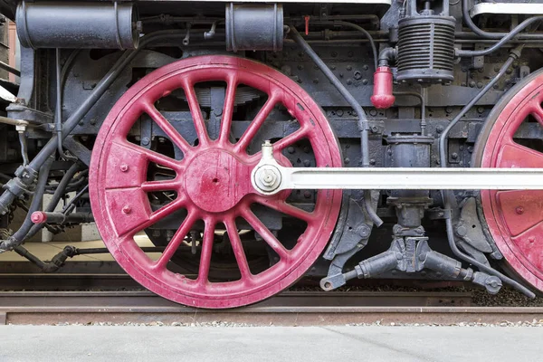 Hjulen Den Gamla Tåg — Stockfoto