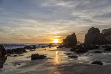 Günbatımı El Matador Beach, California