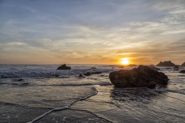 Günbatımı El Matador Beach, California