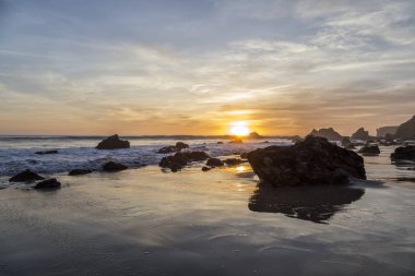Günbatımı El Matador Beach, California