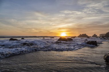 Günbatımı El Matador Beach, California