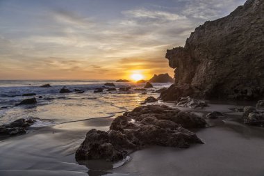 Günbatımı El Matador Beach, California