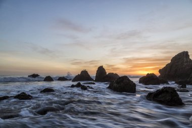 Günbatımı El Matador Beach, California