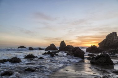 Günbatımı El Matador Beach, California