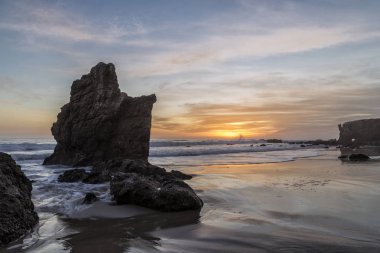 Günbatımı El Matador Beach, California