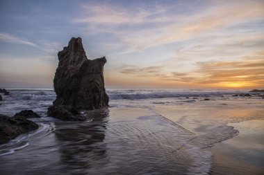 Günbatımı El Matador Beach, California