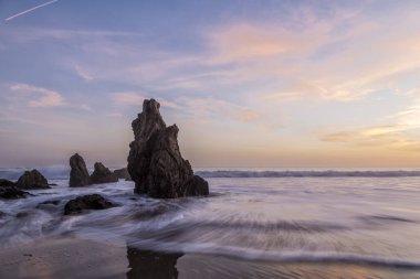 Günbatımı El Matador Beach, California
