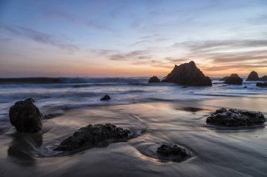 Günbatımı El Matador Beach, California