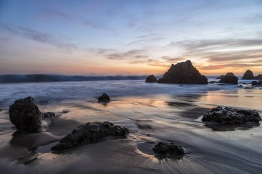 Günbatımı El Matador Beach, California