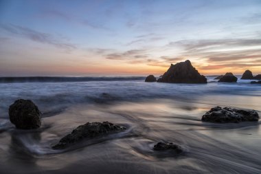 Günbatımı El Matador Beach, California