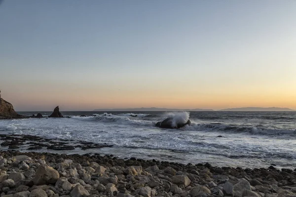 Éclaboussure Avec Coucher Soleil — Photo