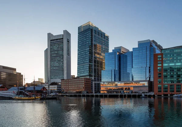Boston Limanı Ndan Güzel Bir Manzara — Stok fotoğraf