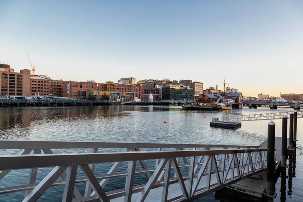 Boston Limanı Ndan Güzel Bir Manzara — Stok fotoğraf