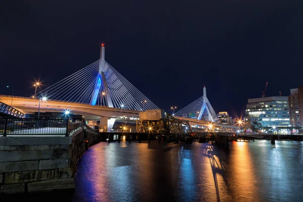 Leonard Zakim Bunker Hill Memorial Bridge Boston Massachusetts — Stock fotografie