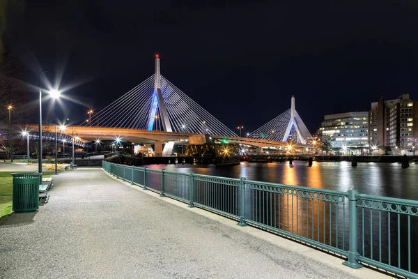 Leonard Zakim Bunker Hill Anıt Köprüsü Boston Massachusetts — Stok fotoğraf