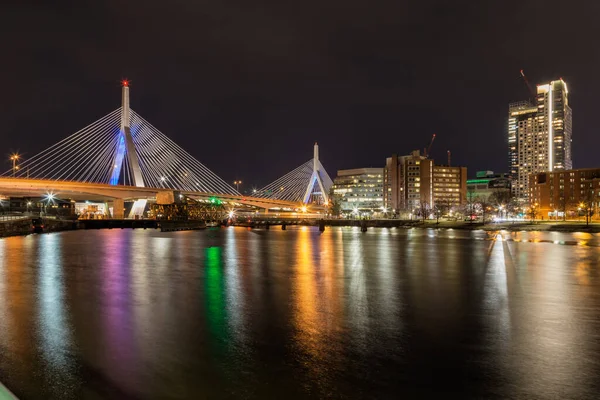 Leonard Zakim Bunker Hill Memorial Bridge Boston Massachusetts — Stock fotografie