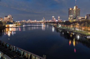 Boston Şehri Bir Bahar Gecesinde