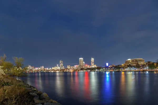 Boston Şehri Bir Bahar Gecesinde — Stok fotoğraf