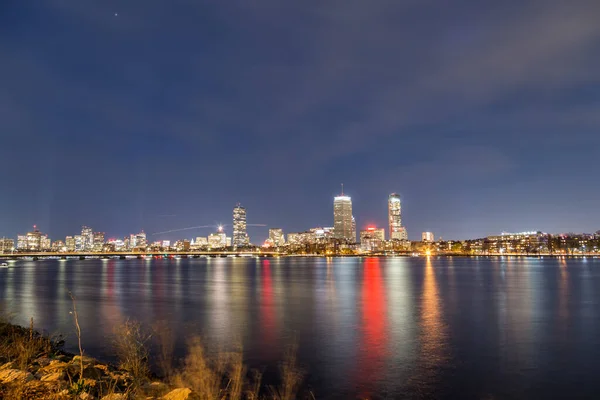 Boston City Una Noche Primavera —  Fotos de Stock