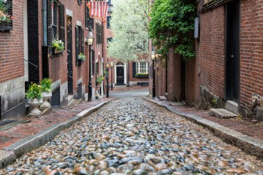 Beacon Hill, Boston 'da Bir Bahar Öğleden Sonra