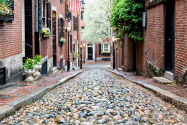 Beacon Hill, Boston 'da Bir Bahar Öğleden Sonra