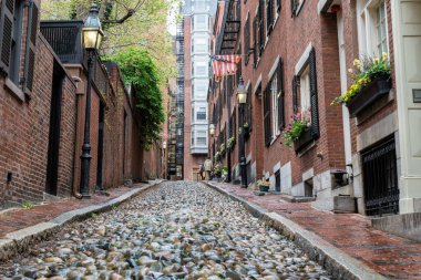 Beacon Hill, Boston 'da Bir Bahar Öğleden Sonra