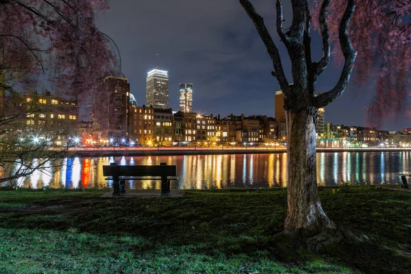 Boston City on a Spring Night