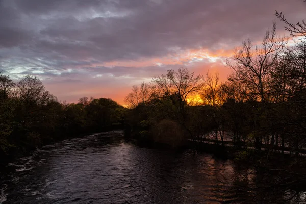 Ein Wunderbarer Sonnenuntergang Watertown — Stockfoto