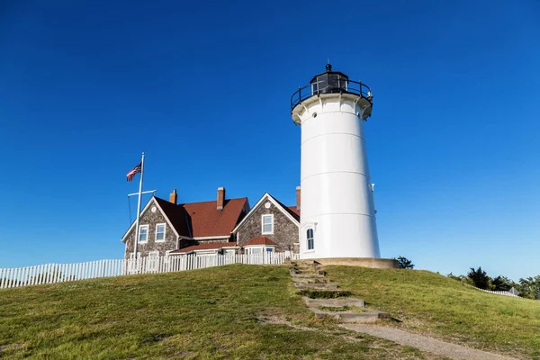 Nobska Világítótorony Falmouth Massachusetts Ben — Stock Fotó