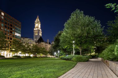 Boston 'da Gece Rose Kennedy Greenway